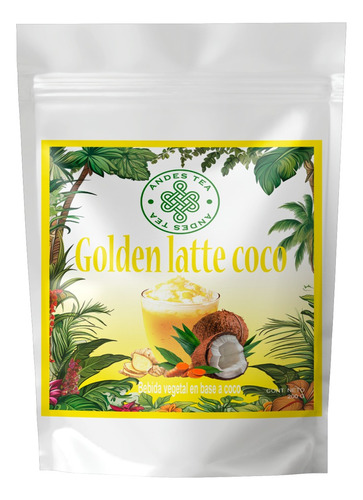 Golden Latte Coco Vegano - Golden Milk - Leche Dorada