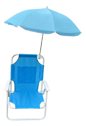 Silla De Exterior Para Niños Durable Para Viajes Azul Par