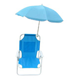 Silla De Exterior Para Niños Durable Para Viajes Azul Par