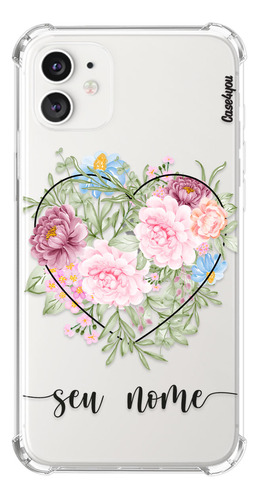 Capa Capinha Com Nome Personalizada Floral 8