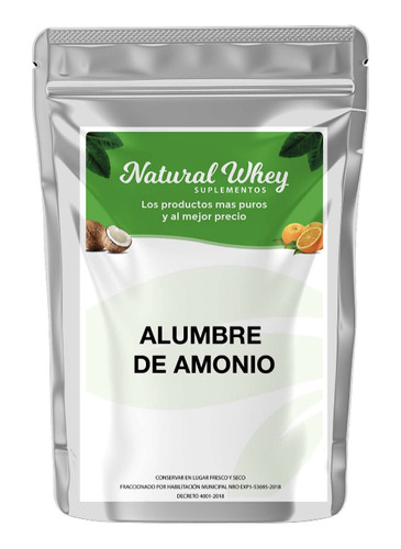 Alumbre De Amonio Puro 500 Gr