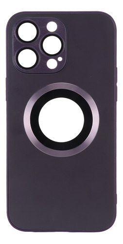 Carcasa De Teléfono Móvil Magnético Mate Púrpura