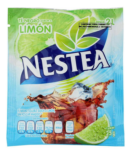 Te Negro Nestea Sin Azúcar, 10 Sobres 2 Lts Cada Uno