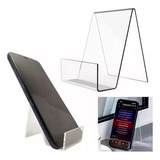 Kit 20 Und Suporte De Mesa Expositor Vitrine Para Celular 