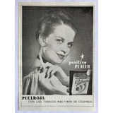 Cigarrillos Pielroja Publicidad De 1948