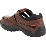 Huaraches Para Hombre Kafe 2870 Piel Vino Casual Comodo Moda