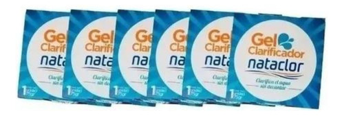 Gel Nataclor Clarificador 75grs X6 Unidades Para Piscina