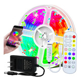 Tiras Led Rgb 10 Metros Luces Led Bluetooth Ritmo Música