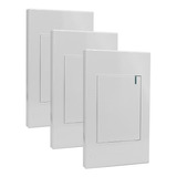 Interruptor Sencillo Blanco Premium White De Lujo Pack X3