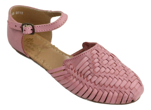 Zapatos Sandalias Huarache Artesanal Piel Color Rosa 2150