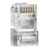 Kit Conector Rj45 Macho 8x8 Cat6 (20 Peças)