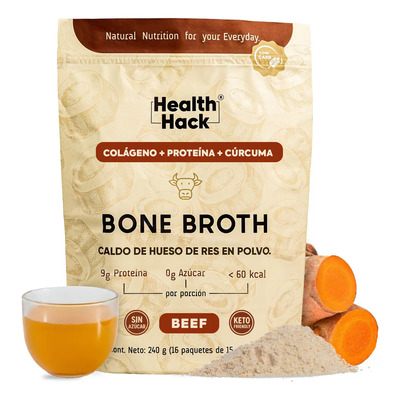Caldo De Hueso En Polvo Instantáneo Prote Keto 16paq De 15g Sabor Formula propia | Meses sin interés