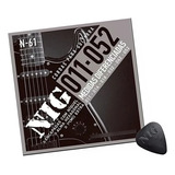 Encordoamento Nig Para Guitarra 011 N61 + Palheta