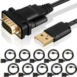 Kanayu 10 Unidades Usb 2.0 A Rs232 Serial Adaptador Usb 2.0 