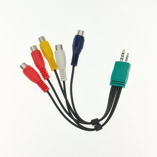 Cable 5 Rca Componente Hembra A 3.5mm + 2.5mm Macho Calidad 