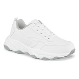 Zapatos Colegio Schooly C Blanco Para Niño Y Niña Croydon