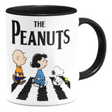 Taza Interior De Color Snoopy The Peanuts Beatles 