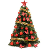 Arbol De Navidad Xl 1,00 Mts + Kit 30 Pzas Rojo - Sheshu