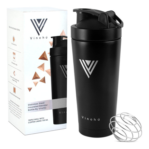 The Vinchu Blender Shaker Bottle - Botella De Agua De Acero