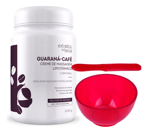 Creme De Massagem Vitta Guaraná Café Kg - Extratos Da Terra