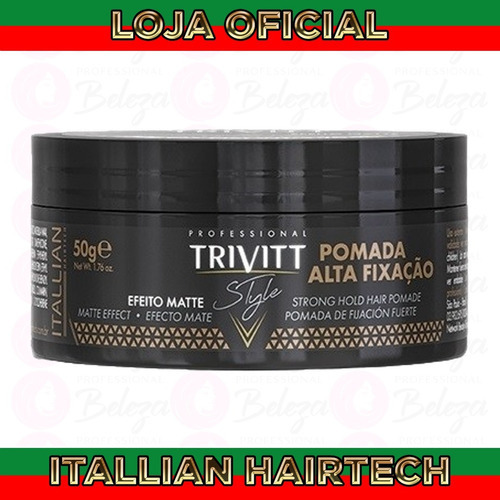 Trivitt Style Pomada Alta Fixação 50g Itallian Color