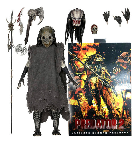 Depredador Ultimate Shaman Predator Neca Figura De Lujo