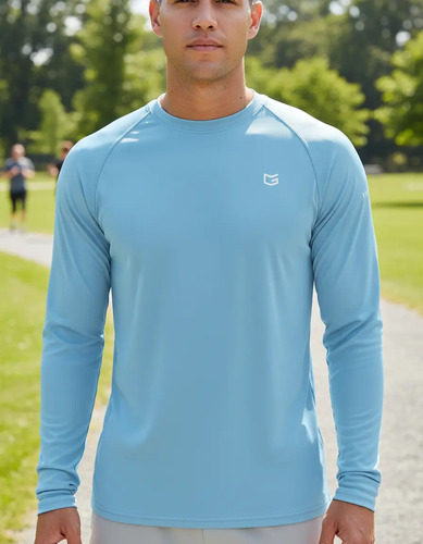 Camisas De Protección Solar Uv Upf 50+ Para Hombre Manga | Meses sin interés