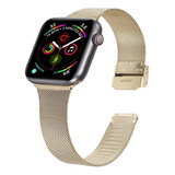 Correa De Acero Para Apple Watch Pulsera De Metal De 44mm Y