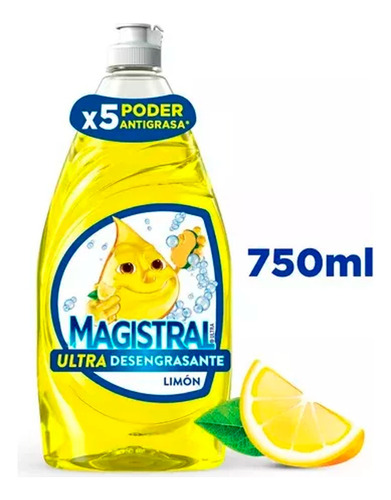 Lavaloza Ultra Desengrasante Limon 750ml Magistral