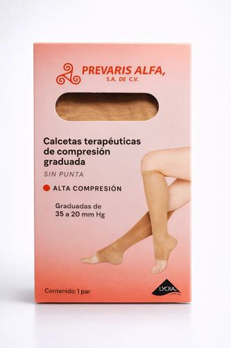 3 Pzas Tobimedia Media Alta Compresion Prevaris | Envío gratis