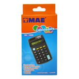Calculadora Basica Escolar Mae 8 Digitos Color Negro