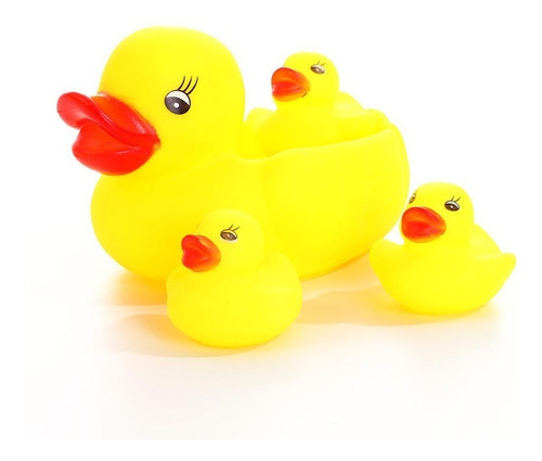 Patitos De Hule Familia Bañera 4 Pz