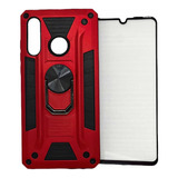 Funda P30lite P30 Lite Rojo Mica 9d Rudo Protector Huawei