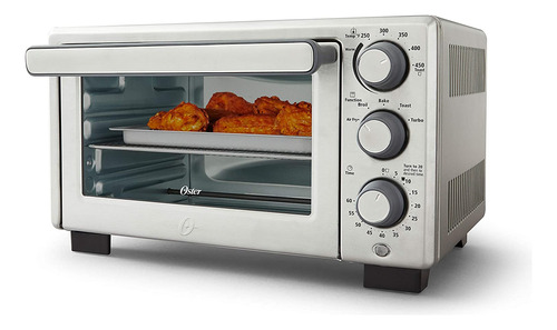 Oster Horno Compacto De Encimera Con Freidora De Aire, Acero