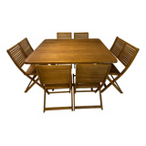 Comedor Cuadrado De Madera, 8 Personas, Plegable Mod Marea