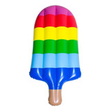 Flotador Helado Paleta Colchoneta 180cm Inflable / Lhua Color Multicolor