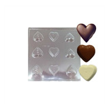 Molde/placa Para Bombon/souvenir Corazones Surtido X1u