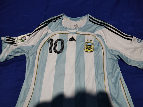 Camiseta Selección Argentina Titular 2006 Talle L 10 Riquelm