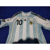 Camiseta Selección Argentina Titular 2006 Talle L 10 Riquelm