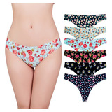  Tanga Brasilera Invisible Para Dama X 3 Unidades Estampadas