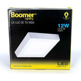 Luminario Mini Panel Cuadrado 12w 6500k Luz Dia Boomer 