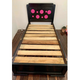 Cama En Madera 1.10 Ancho X 1.90 Largo