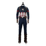 Disfraz De Cosplay De Capitán América De Endgame, Uniforme O