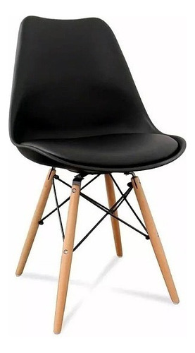 Silla Tulip Eames Dsw Patas Madera Con Almohadón