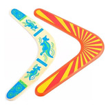 2pcs Juguetes Madera Maciza Boomerang Para Deportes Al Aire