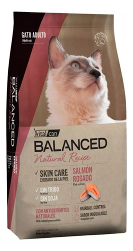 Balanced Natural Recipe Salmón Gato Adulto 15kg