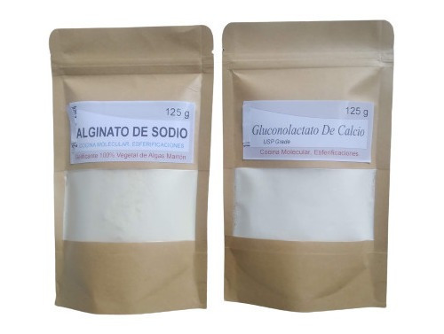 Gluconolactato + Alginato X125 Esferificaciones, Alta Cocina