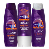Kit Aussie Smooth Shampoo + Cond. 180ml + Tratamento 236ml