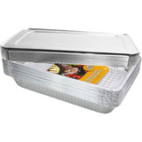 Grandes Sartenes De Aluminio Con Tapas Desechables (15 Sarte