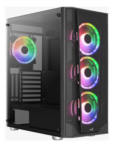 Gabinete Gamer Prism Aerocool Argb Mid Tower X4 Fan